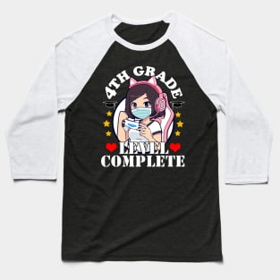 4th Grade Graduation Girl Loves Anime Gaming Girls Baseball T-Shirt